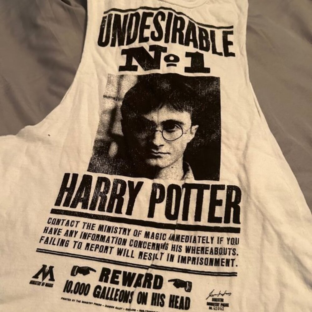 Harry Potter White Tank | Undesirable Number 1 Graphic Tank | Universal Studios